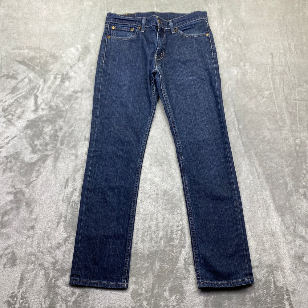 Levis 511 Slim Fit Jeans Mens Sz 32 Fits 30" Dark Wash Blue Denim Grunge Retro